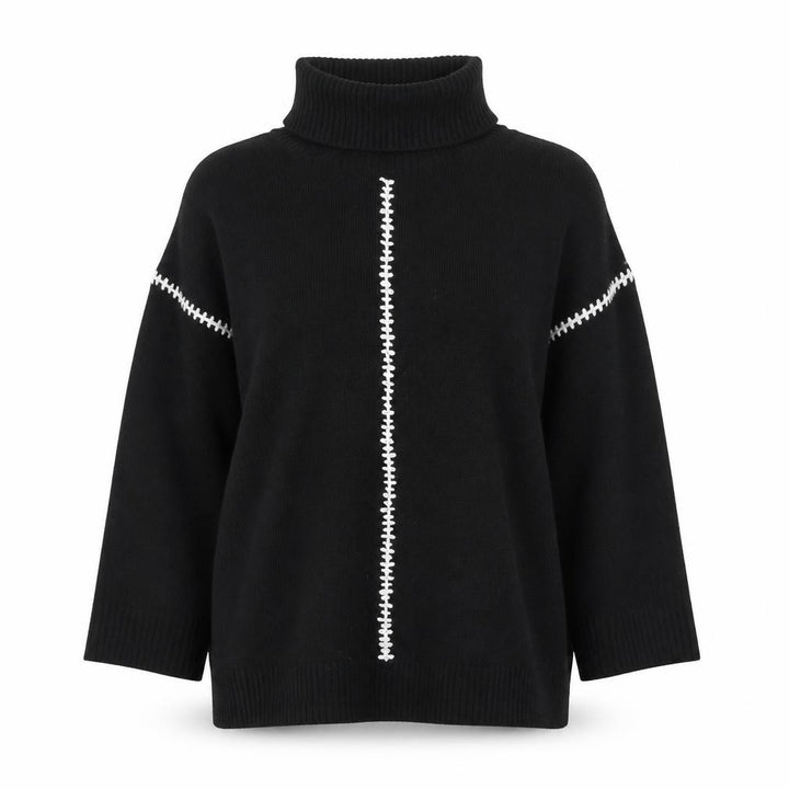 Wallis Womens Black Roll Neck Long Sleeve Jumper Size L