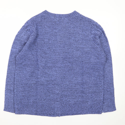Honor Millburn Women's Purple Acrylic Cardigan Size M 14-16