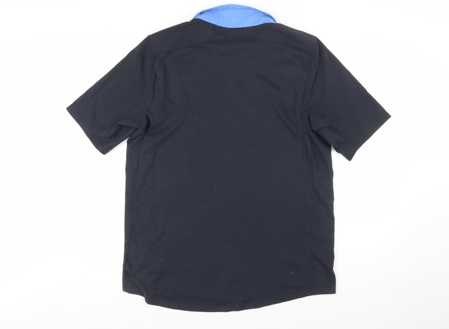 Umbro Men's Black England Football Polo Shirt XL
