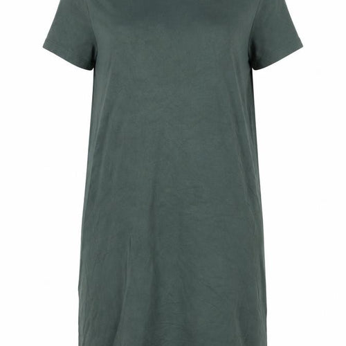 Superdry Women Green Size 14 T-Shirt Dress Casual Jersey Cotton
