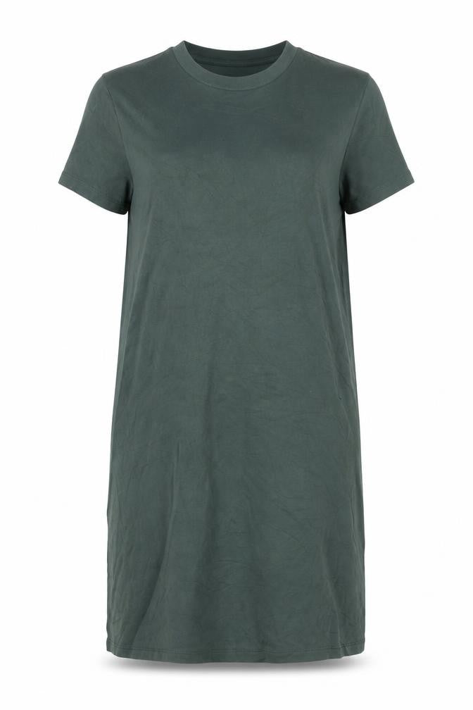 Superdry Women Green Size 14 T-Shirt Dress Casual Jersey Cotton