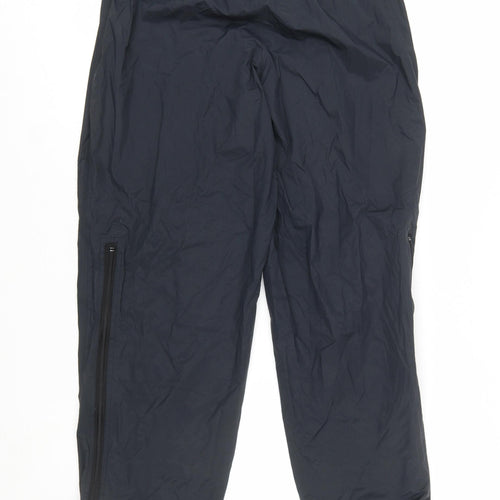 Horizon Womens Black Waterproof Rain Trousers L Elastic Waist