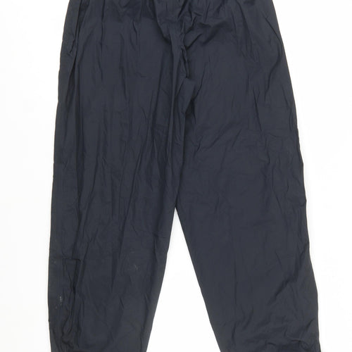 Horizon Womens Black Waterproof Rain Trousers L Elastic Waist