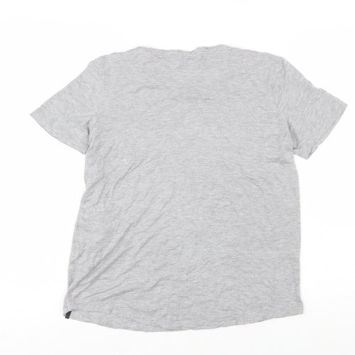Superdry Womens Grey Cotton Basic T-Shirt Size 8