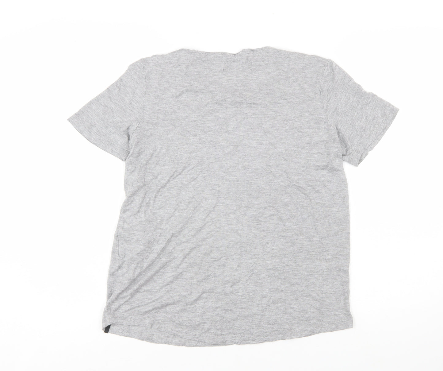 Superdry Womens Grey Cotton Basic T-Shirt Size 8