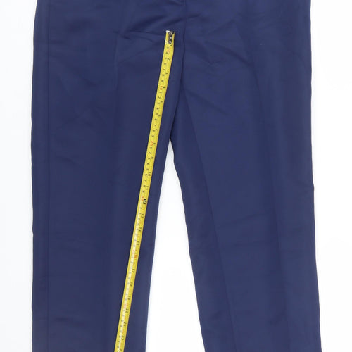 W Collection Women's Blue Regular Fit Dress Pants Size 12
