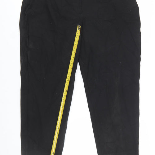 Abercrombie & Fitch Women's Black Chino Trousers Size 16 Curve Love
