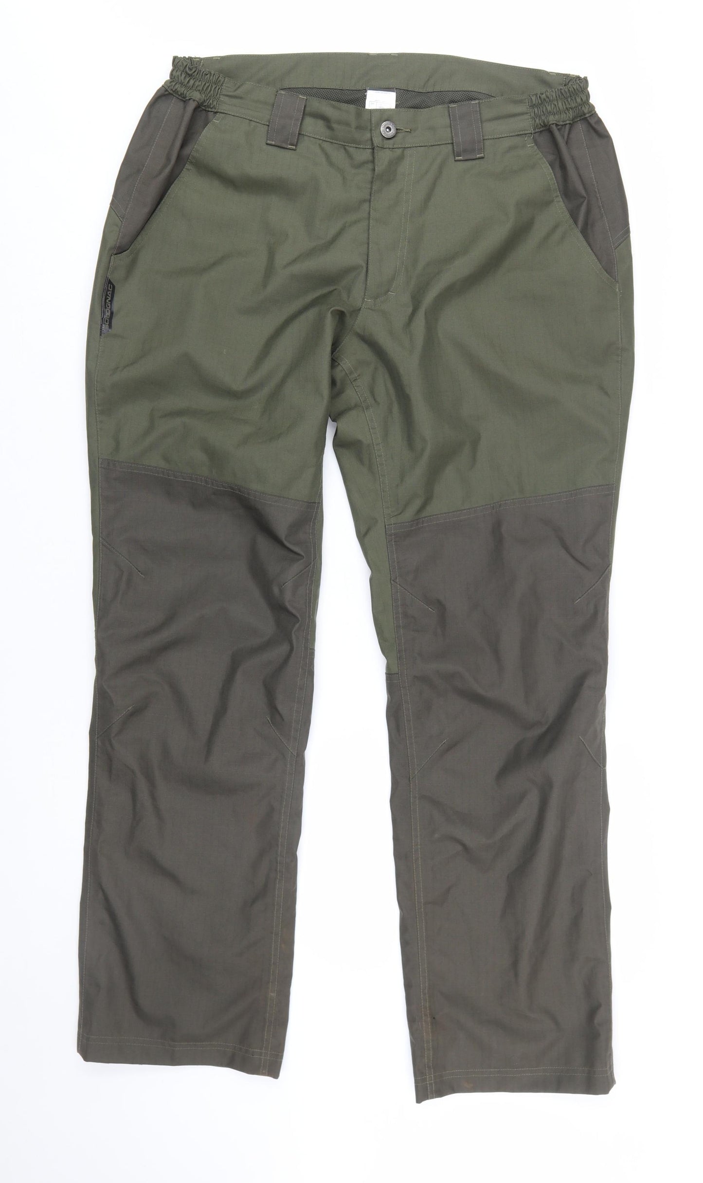 Decathlon Men's Green XL Cargo Trousers Lightweight Outdoor Workwear