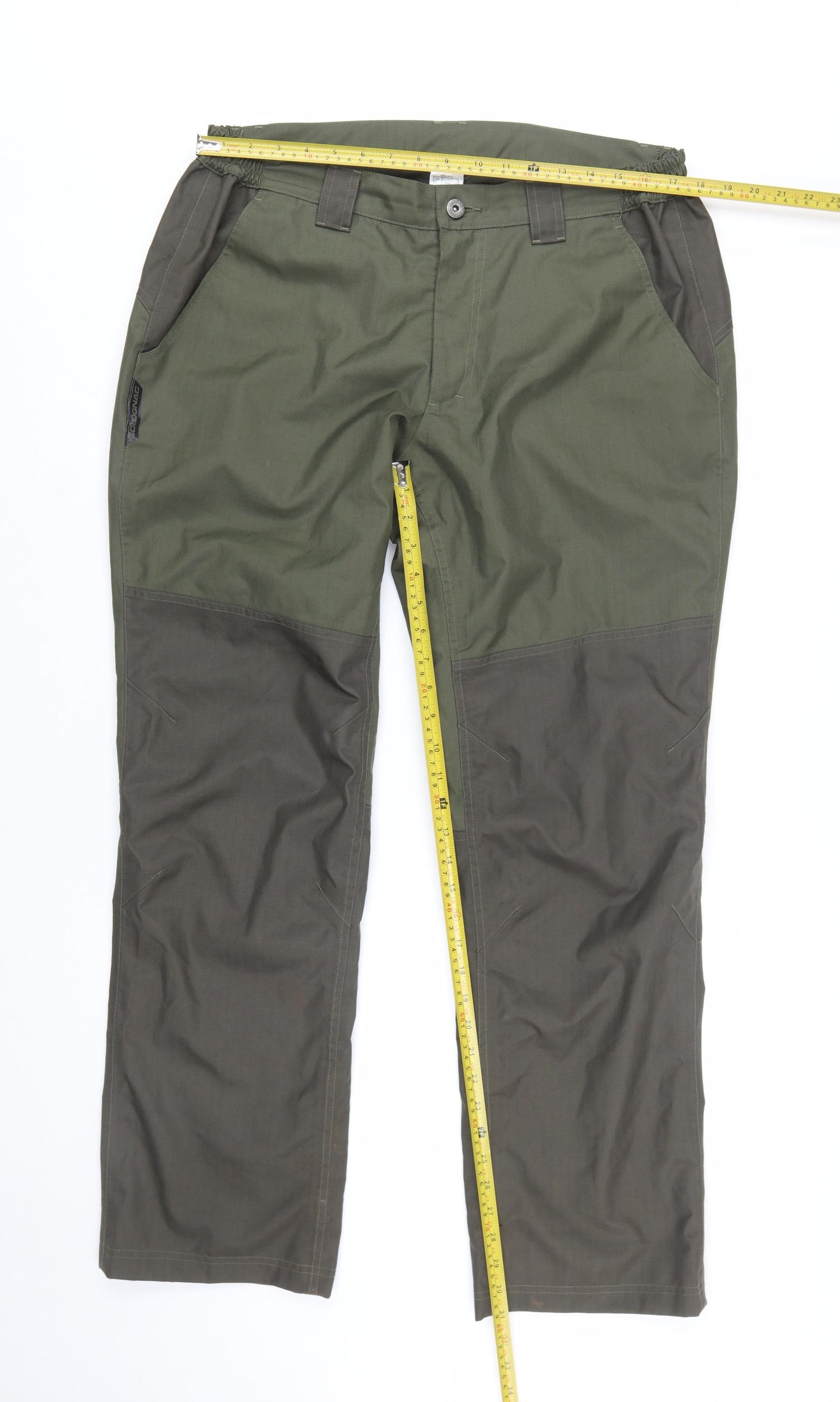 Decathlon Men's Green XL Cargo Trousers Lightweight Outdoor Workwear