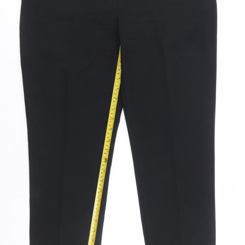 BHS Women’s Black Size 12 Regular Fit Dress Trousers Polyester Work Pants