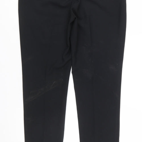 BHS Women’s Black Size 12 Regular Fit Dress Trousers Polyester Work Pants