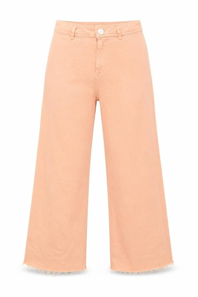 Front view of Primark Women’s Pink Wide-Leg High Rise Jeans, size UK 12