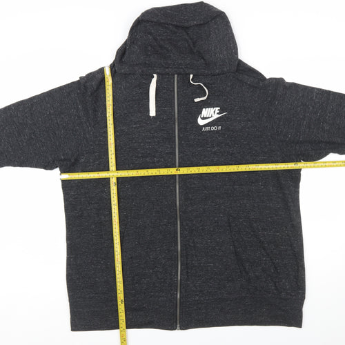 Nike Men's Black 2XL Full Zip Hoodie Just Do It Sportswear
