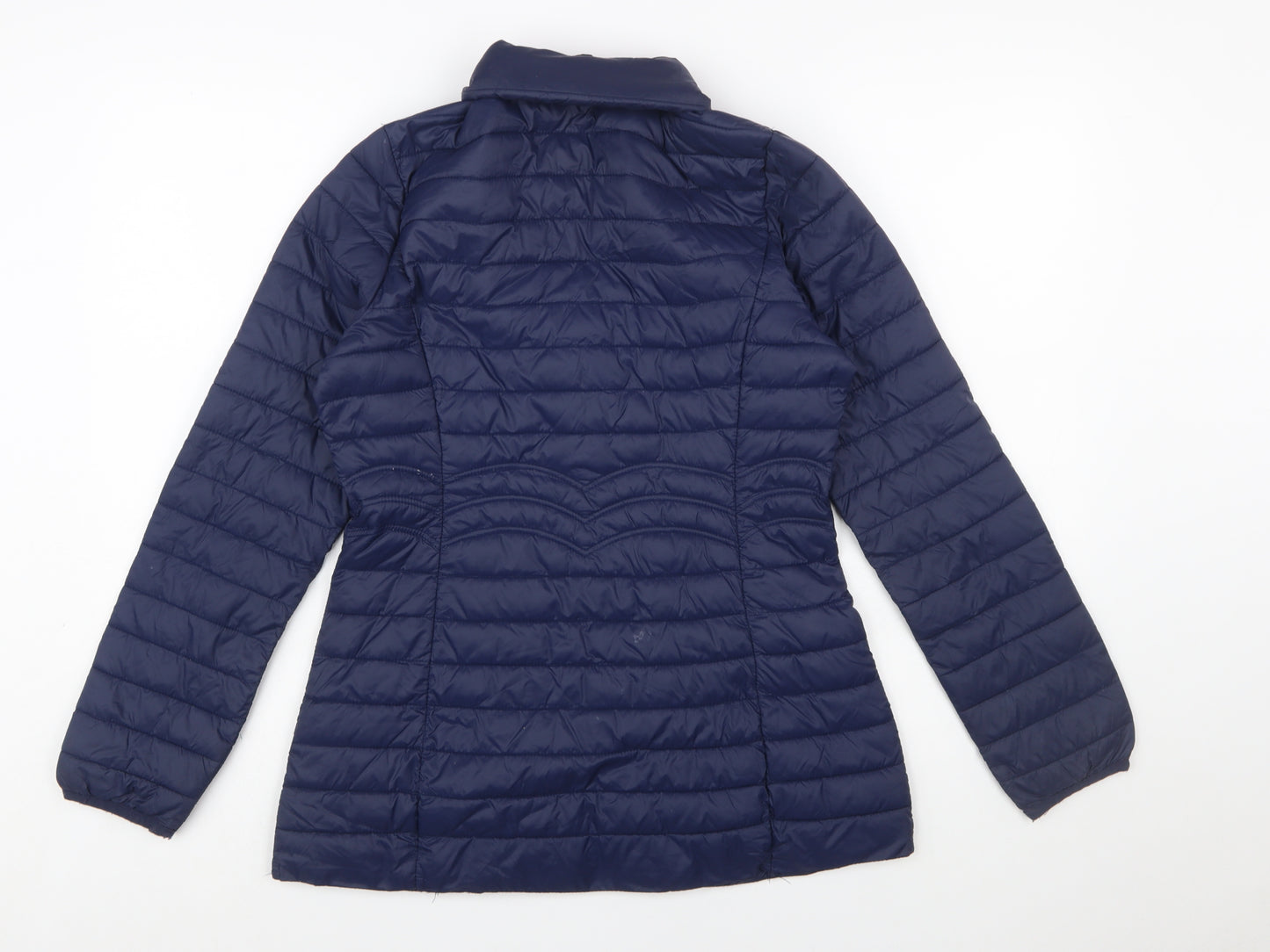 Paco Boutique Women's Blue Size 10 Puffer Jacket Lightweight Quilted