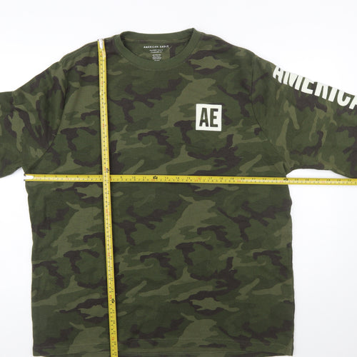 American Eagle Men’s Green Camouflage 2XL Pullover Sweatshirt