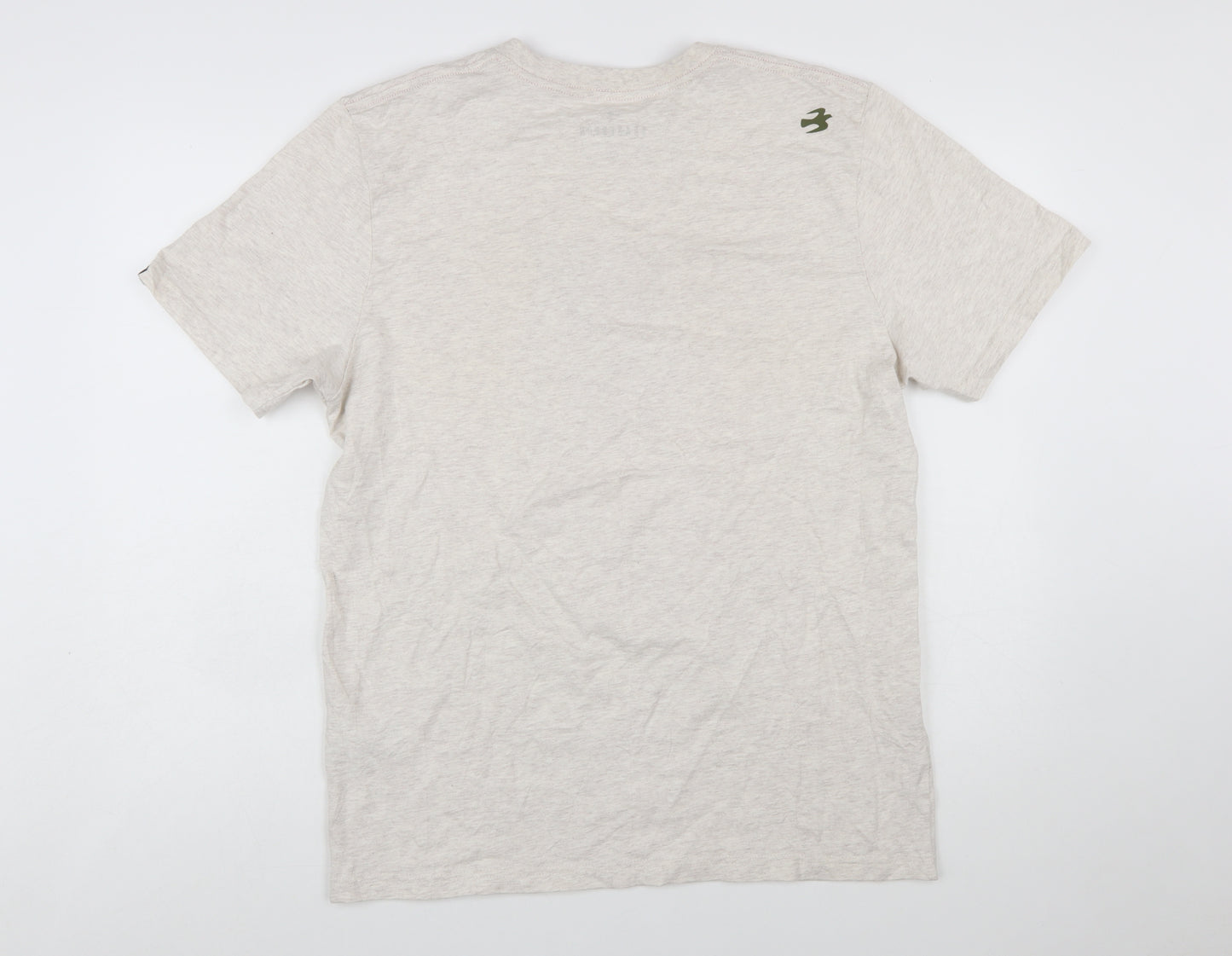 Brakeburn Men's Beige Cycling Graphic T-Shirt Size L