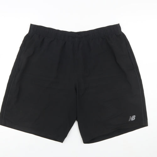 New Balance Men's Black XL Athletic Gym Training Shorts