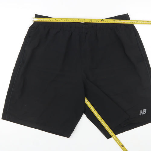 New Balance Men's Black XL Athletic Gym Training Shorts