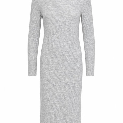 Glamorous Petite Grey Knit Bodycon Midi Roll Neck Dress Size 6