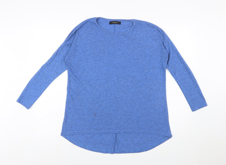 Reserved Womens Blue XS Long Sleeve Crew Neck Jersey Top