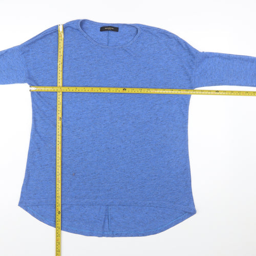 Reserved Womens Blue XS Long Sleeve Crew Neck Jersey Top
