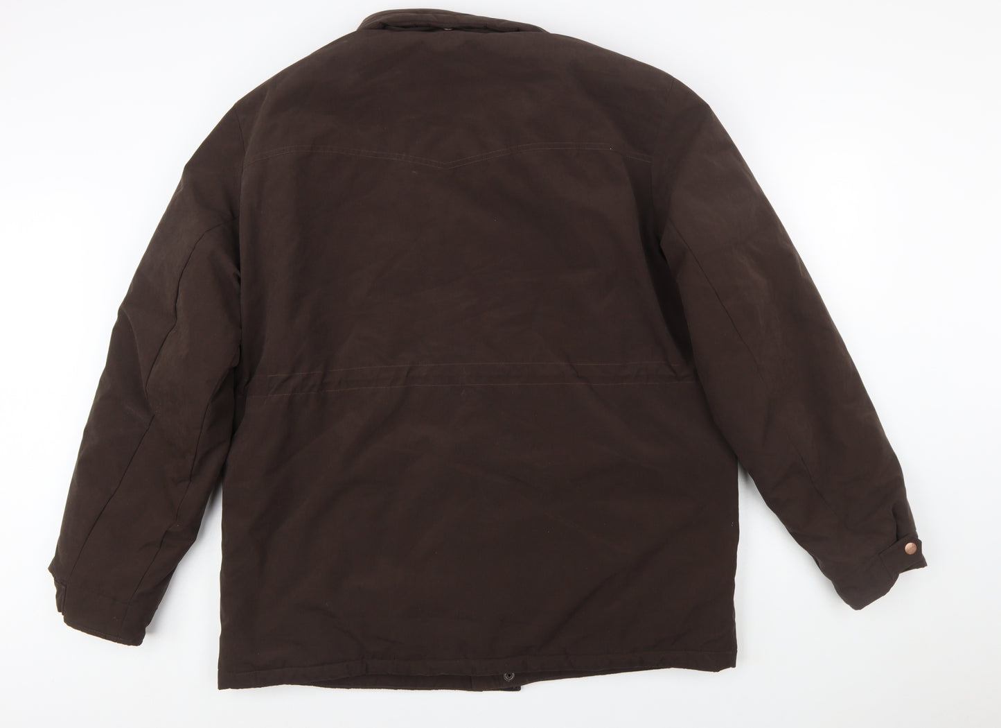 Wrangler Men's Brown XL Regular Fit Lined Parka Jacket