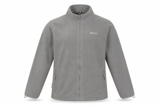 Front view of Mountain Warehouse Women’s Grey Fleece 3-in-1 Jacket, size UK 18