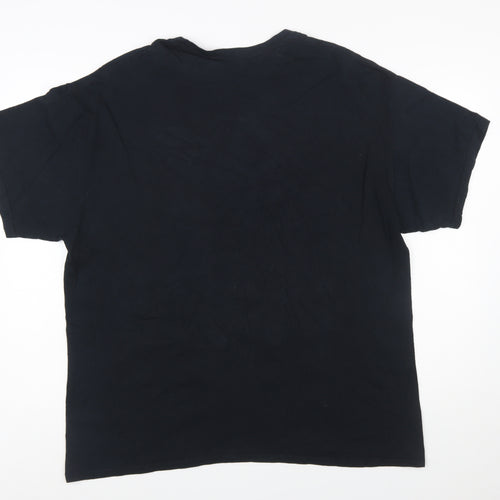 Gildan Men's Black XL Midwest Racing Graphic Cotton T-Shirt