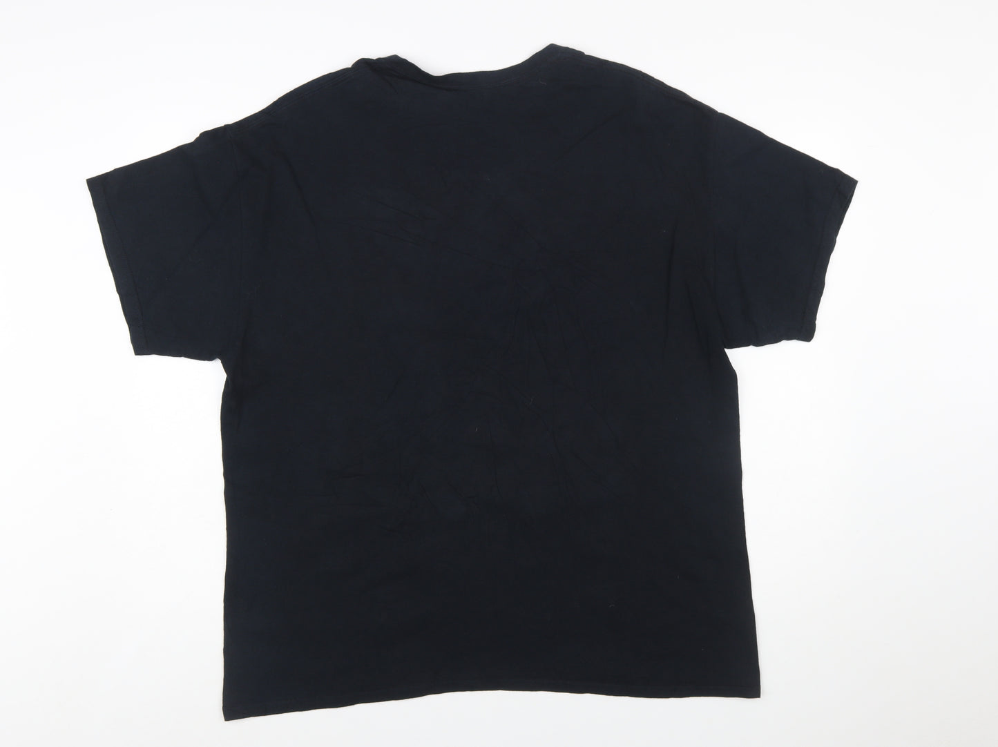 Gildan Men's Black XL Midwest Racing Graphic Cotton T-Shirt