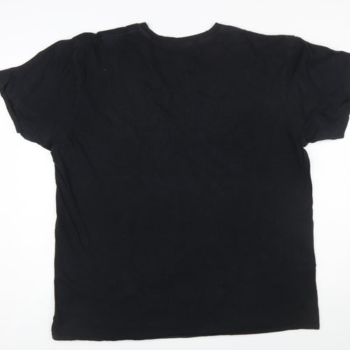 Xplosive Ape Men's Black 2XL Cotton Graphic Gym T-Shirt