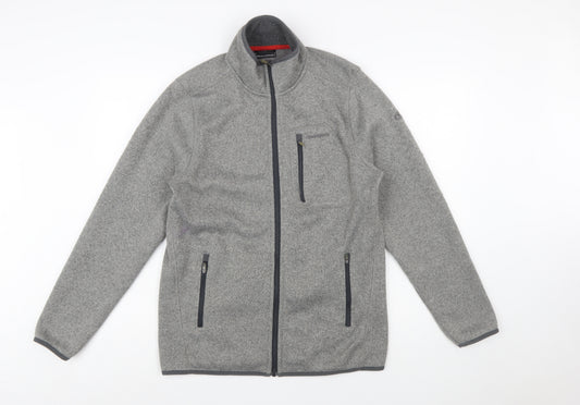 Craghoppers Mens Grey Fleece Full Zip Jacket Size M Outdoor Hiking