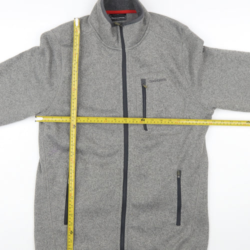 Craghoppers Mens Grey Fleece Full Zip Jacket Size M Outdoor Hiking