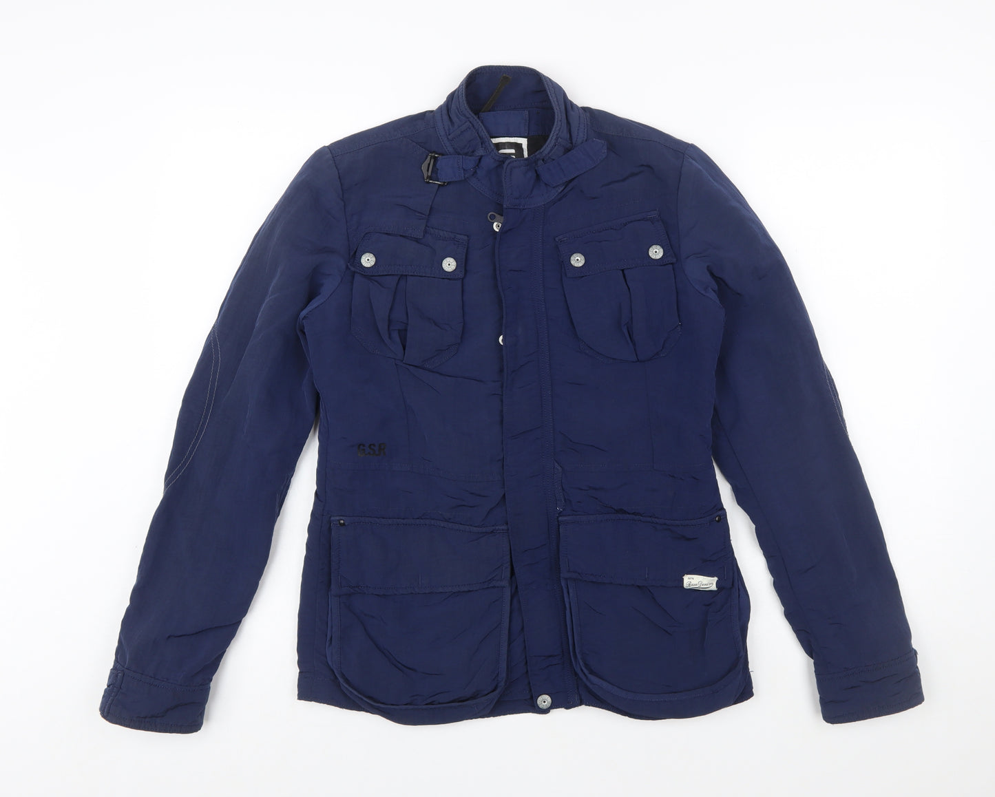 G-Star Raw Blue Military Style Softshell Jacket Unisex Adults S