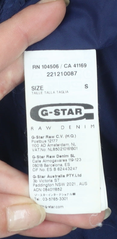 G-Star Raw Blue Military Style Softshell Jacket Unisex Adults S