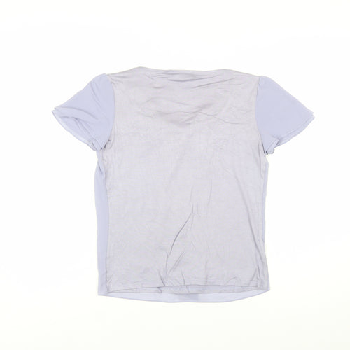 Reflect Women’s Light Purple Short Sleeve Bow Blouse Size 8