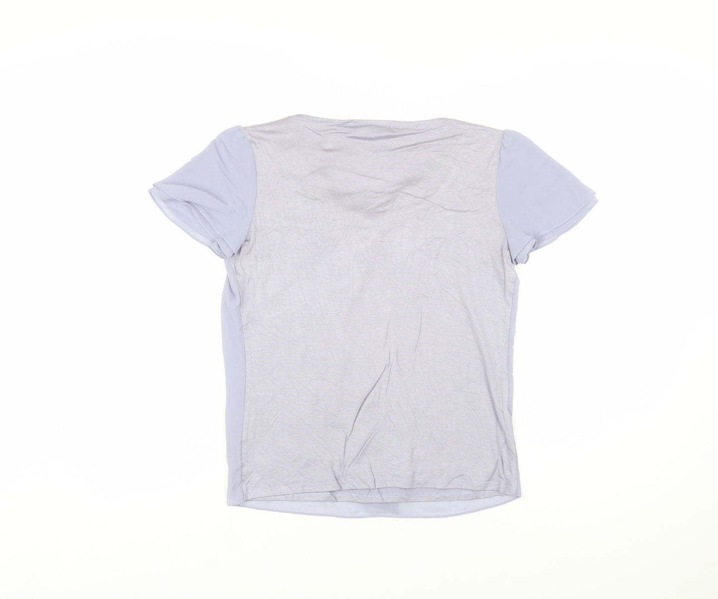 Reflect Women’s Light Purple Short Sleeve Bow Blouse Size 8
