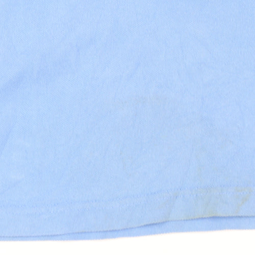 Joules Womens Blue Polo Shirt Size 8 Collared Short Sleeve Cotton
