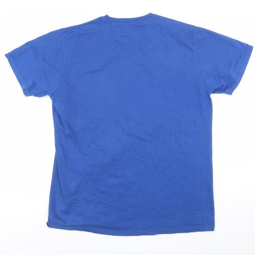 Kukuxumusu Men's Blue XL Graphic Print Cotton Crew Neck T-Shirt