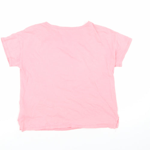 GAP Kids Girls Pink Sequin Sloth 'Chillax' T-Shirt XL 12-13 Years