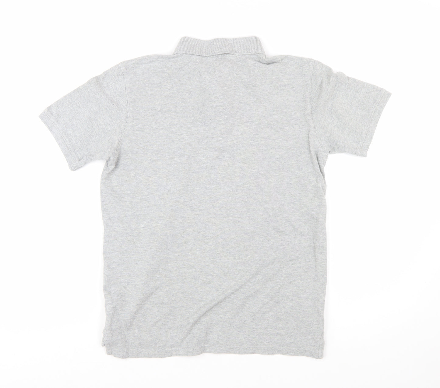 GAP Kids Boys Grey Polo Shirt 13-14 Years Short Sleeve Cotton Blend