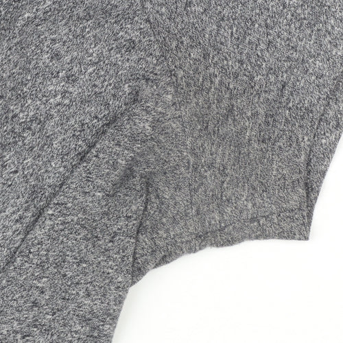 Superdry Womens Grey XL V-Neck Basic Cotton T-Shirt