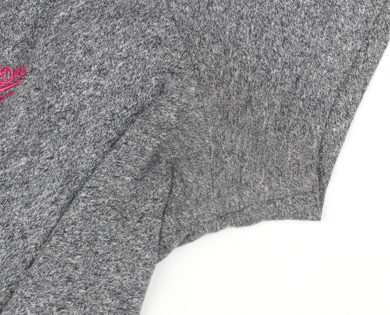 Superdry Womens Grey XL V-Neck Basic Cotton T-Shirt