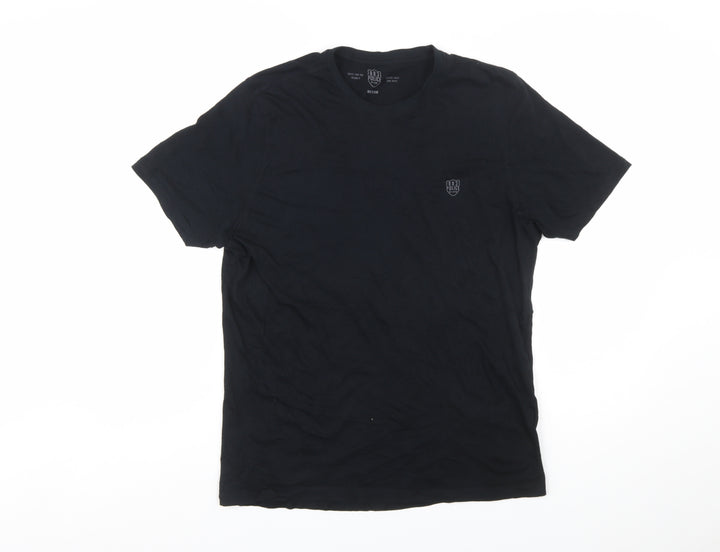 883 Police Men's Black Short Sleeve Crew Neck Cotton T-Shirt Medium