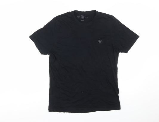 883 Police Men's Black Short Sleeve Crew Neck Cotton T-Shirt Medium