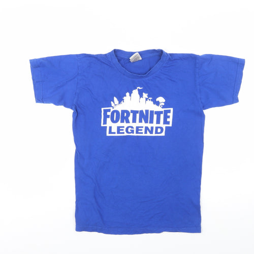 B&C Collection Boys Blue Fortnite Legend T-Shirt 12-14 Years Cotton Short Sleeve