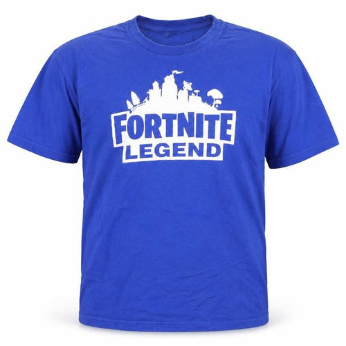 B&C Collection Boys Blue Fortnite Legend T-Shirt 12-14 Years Cotton Short Sleeve