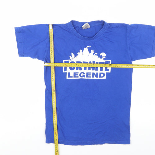 B&C Collection Boys Blue Fortnite Legend T-Shirt 12-14 Years Cotton Short Sleeve