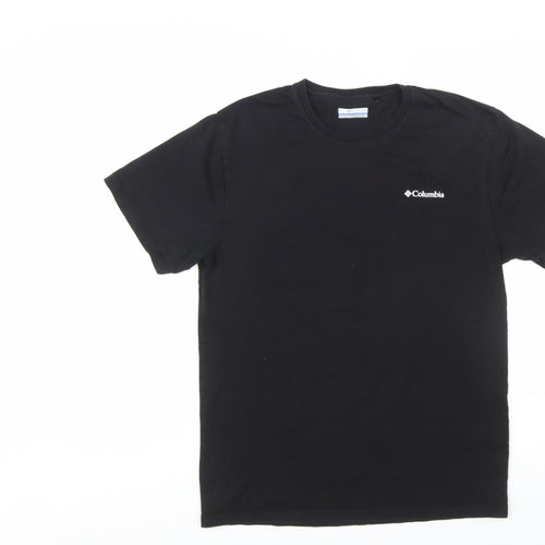 Columbia Men's Black Graphic Crew Neck Cotton T-Shirt Size M