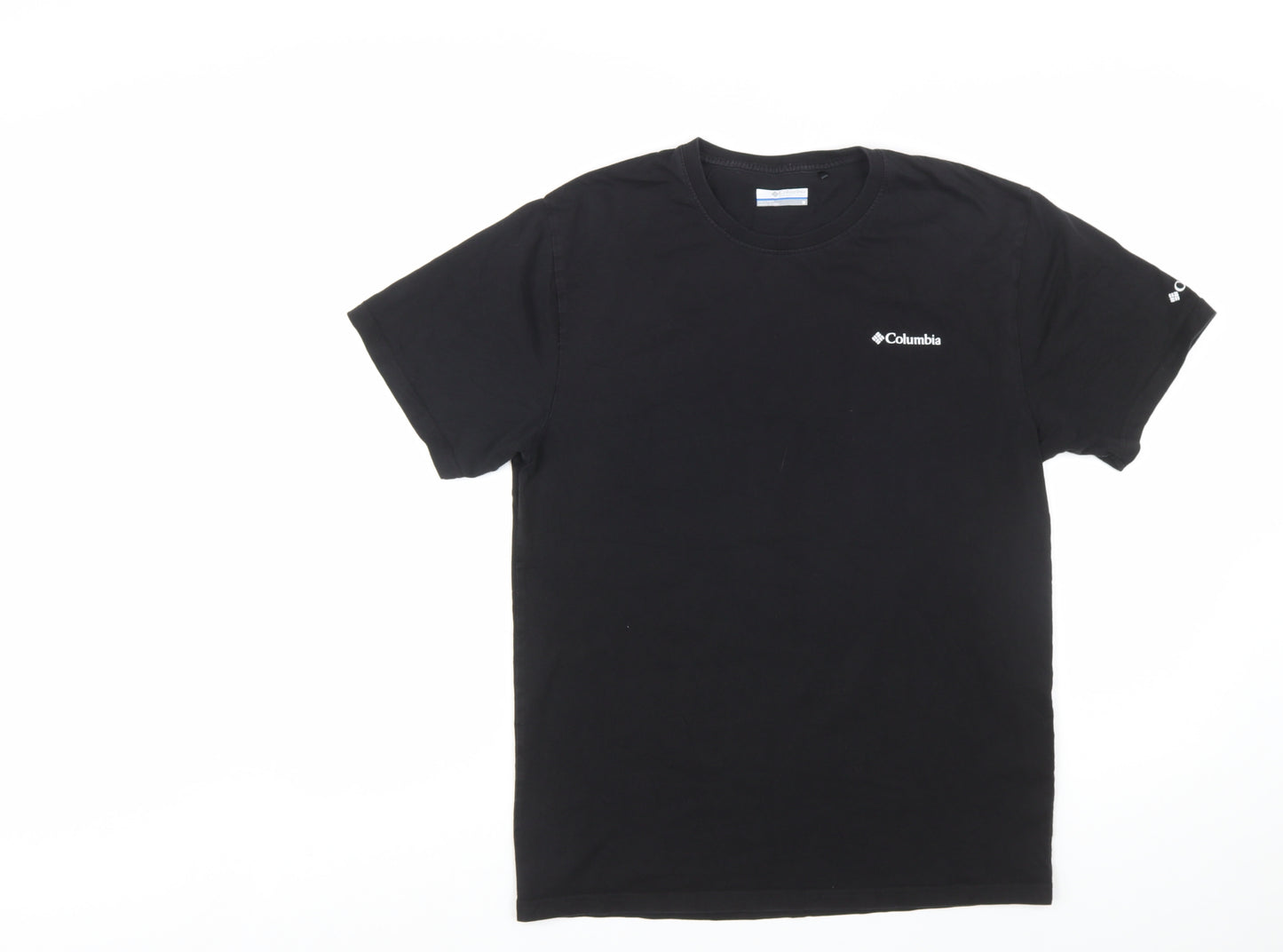 Columbia Men's Black Graphic Crew Neck Cotton T-Shirt Size M