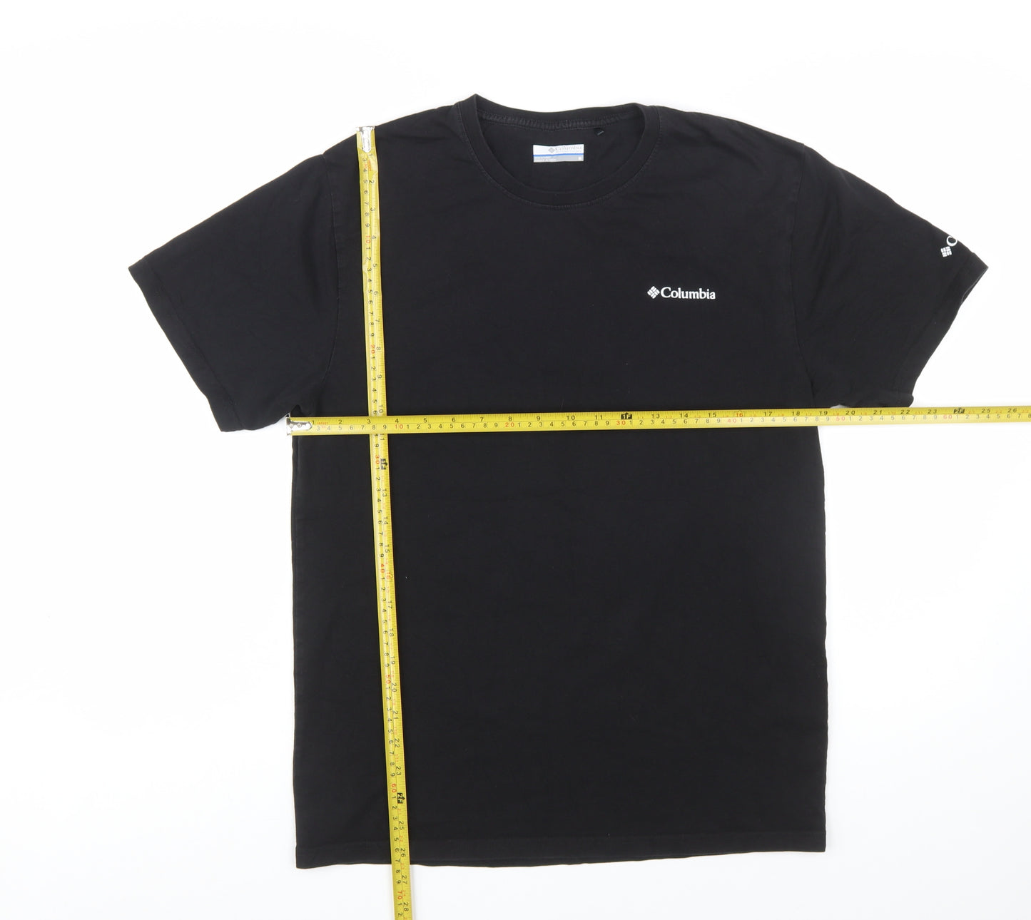Columbia Men's Black Graphic Crew Neck Cotton T-Shirt Size M